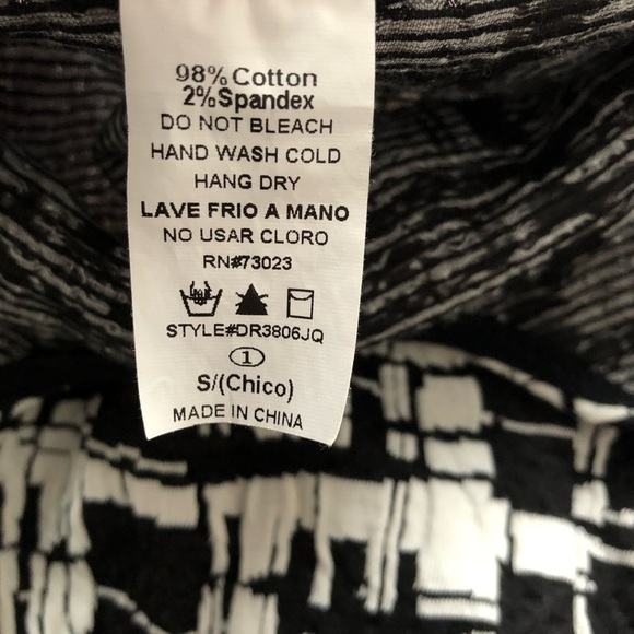 Seductions black & White patterned plaid sleeveless skater dress. Summer SMALL - Picture 5 of 8